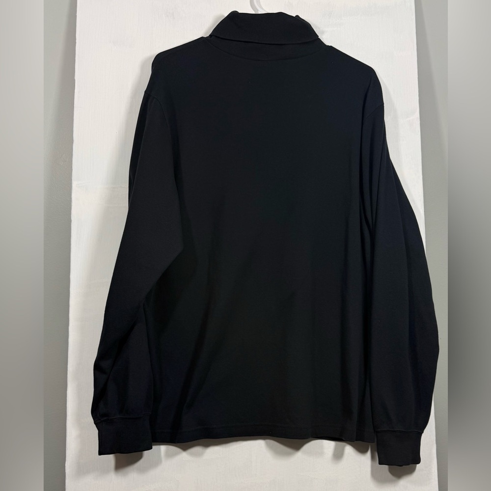 Men’s Lands’ End Black Long Sleeve Mock Turtleneck Top